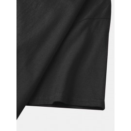 Mens Rose Chest Print Short Sleeve 100% Cotton T-Shirt