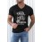 Black Dad Papa Letter Graphic Print Men's V Neck T Shirt